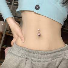Jhjt 14g Navel Belly Button Rings Barbell Zircon Heart Sexy Belly Bars Navel Rings Belly Indian Piercing Nombril Belly Jewelry Aliexpress
