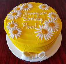 Happy birthday daisy cake images. Yellow Daisy Cake Adrienne Co Bakery Daisy Cakes Cake Birthday Cake