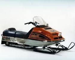 Image result for Orange 1973 Snowmobile
