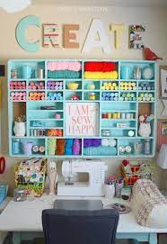 Joining your craft room with another room is possible. 290 Sewing Room Inspiration Ideas Sewing Room Sewing Room Inspiration Sewing Rooms