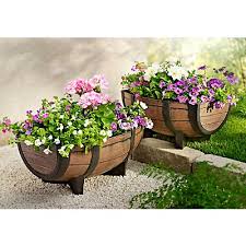 Pflanzkubel Fass Pflanzkubel Weinfass Garten Gartendekor