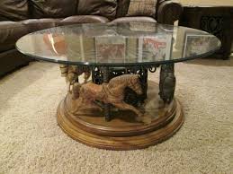 'sea horse' design coffee table side view. 9 Carousel Horse Tables Ideas Carousel Horses Carousel Coffee Table