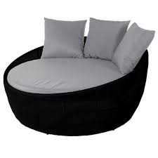 Letto tondo con struttura e testata capitonné.cm. Letto Tondo Da Giardino Nero Mobili Giardino Sconti 70