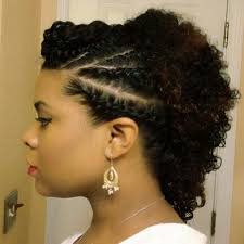 Afros are a classic look for natural black hair because it is the most natural state of black hair at most lengths. 6 Edgy Braided Mohawk Hairstyles For Black Women In 2014 Natural Hair Styles Hair Styles Hair