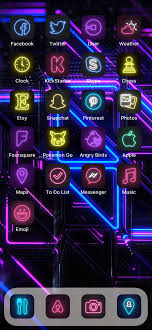 Cute Pink Neon App Logos Collection For Your Ios 14 Home Screen Make Your Iphone Unique Find App App Icon Homescreen