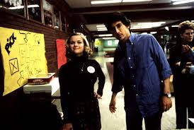Reese Witherspoon And Alexander Payne On Set Of Election Student Body President Student Body Matthew Broderick