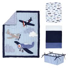 Shop target for crib sheets you will love at great low prices. Take Flight 4 Piece Airplane Crib Bedding Set By Carters Walmart Com Walmart Com