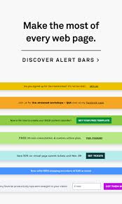 New Feature Alert Bars Helping You Make The Most Of Every Web Page You Own Text Set Lead Page Content Upgrade