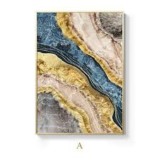 I think the final results were beautiful! Black Blue Marble Golden Geode Wall Art For Home Office Fine Art Canva Nordicwallart Com