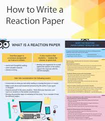 When you are asked to write a reaction paper, you should not take it as being difficult at all because the examiner is just trying to test your ability to review the work of other authors and give personal opinions that are sensitive to. Write My Reaction Paper Writing A Response Or Reaction Paper
