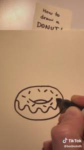 How To Draw A Donut Video Donut Drawing Easy Drawings For Kids Cute Easy Drawings