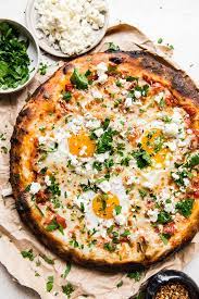 Grilled Shakshuka Pizza The Modern Proper Recipe Lemon Pizza Gourmet Chicken Gourmet Pizza Recipes