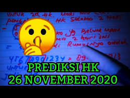 Prediksi Hk 26 November 2020 Prediksi Hk Malam Ini Prediksi Hk Hari Ini Youtube