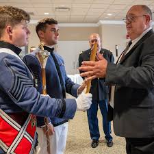 SC Representative William Hager, '84, presented The Citadel's Regimental  Band and Pipes with House Resolution H*5608, recognizing them as South  Carolina International Ambassadors for their representation and performance  at The Royal Edinburgh