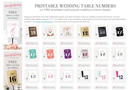 Did your wedding date change? 10 Sets Of Free Printable Wedding Table Numbers