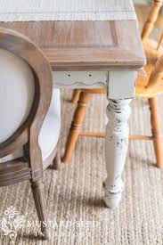 White Washing A Tabletop Miss Mustard Seed In 2020 White Wash Table Whitewash Dining Table Painted Dining Table