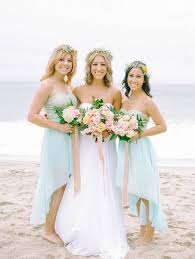 10 Beautiful Bridesmaid Looks For Beach Weddings Beach Bridesmaid Dresses Light Blue Bridesmaid Dresses Beach Wedding Bridesmaid Dresses