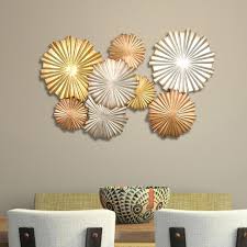 Stratton Home Decor Multi Metallic Circles Wall Decor Spc 954 The Home Depot Fish Wall Decor Circle Wall Art Stratton Home Decor