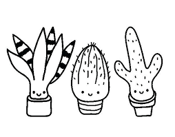Rebutia deminuta or crown cactus coloring page from cactus category. Simple Cactus Drawing At Com Free For Personal Us On Of Cute Christmas Coloring Pages Tum Free Christmas Coloring Pages Christmas Coloring Pages Coloring Pages
