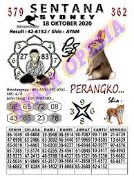 Syair Sentana Sdy 18 Oktober 2020
