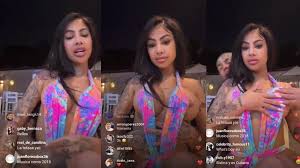 Sin querer Yailin muestra un pezon