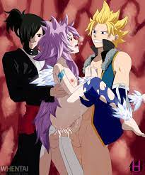 1girls 2boys double penetration fairy tail female h ecchi hair  male multiple boys nude penetration pink hair rogue cheney sting eucliffe  wendy marvell whentai 