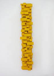 Yellow Wall Art Wood Wall Art Modern Decor Sculptural Wood Wall Art Modern Wood Wall Art Modern Wall Deco Wood Wall Art Wall Sculpture Art Yellow Wall Art