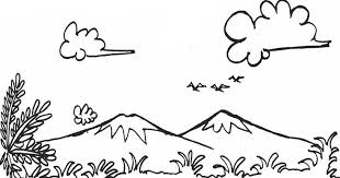 Gambar pemandangan gunung menjadi salah satu pilihan favorit saat akan menggambar ataupun mewarnai. Pin Di Gambar Pemandangan Indah