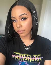 Black Bob High Quality Bob Wigs Bob Wig With Fringe 10" Jet