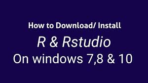 Download Install R And Rstudio On Windows 7 8 10 2017 Youtube