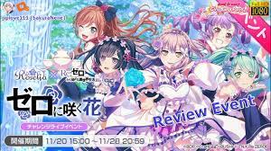 Zero kara hajimeru isekai seikatsu — роман, написанный таппэем нагацуки. Jiplove111 Bang Dream Jp Review Event Blooming Flowers In Zero Roselia X Re Zero Hd 1080p Youtube