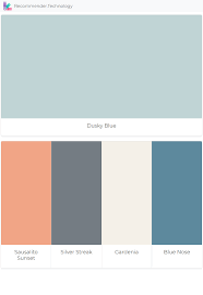 Dusky Blue Sausalito Sunset Silver Streak Gardenia Blue Nose Dusky Blue Blue Bedroom Colors Sunset Palette