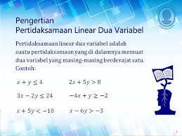 Berikut ini adalah beberapa contoh spldv : Contoh Soal Persamaan Dan Pertidaksamaan Linear Dua Variabel Barisan Contoh
