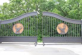 This fencing and automatic vehicle and pedestrian gates are finished with a wood grain which adds character. Steel Vs Aluminum Driveway Gates Aberdeen Gate