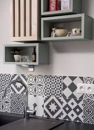 Black White Decoration Cuisine Renovation Amenagement Carreaux De Ciment Decorations Interieurs Scandinaves Idee Deco Buanderie Cuisine Carreaux De Ciment