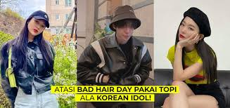 سبعة ممل المادية foto orang keren pake topi groenconsult. Atasi Bad Hair Day Pakai Topi Ala Korean Idol K Hub By Istyle Id