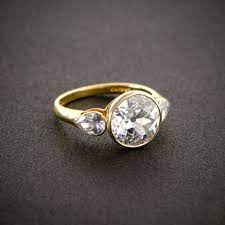 English Vintage Style Engagement Ring Estate Diamond Jewelry Estate Diamond Jewelry Vintage Style Engagement Rings Vintage Engagement Rings