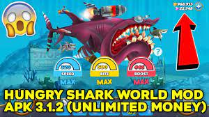 Hungry shark evolution mod última versión: Hungry Shark World Mod Apk 3 1 2 Unlimited Money Youtube