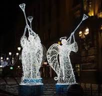 Holiday Motif Light Christmas 3d Led Angel Motif Lights for Outdoor  Decoration