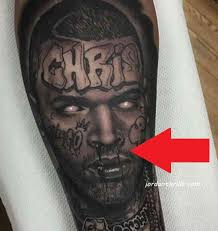 Bad boy rapper chris brown is famous for his great collection of tattoos. Chris Brown Overdose Death Face Tattoo With His Nose Bleeding Goes Viral As Rumors About Coke Abuse Mount Jordanthrilla