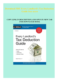 At tax times, there are many things landlords can deduct. Download Pdf Every Landlord S Tax Deduction Guide Free Acces Qvztuzhto Flip Pdf Anyflip