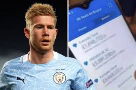 Man City Star Kevin De Bruyne S Bank Balance Allegedly Leaked Online