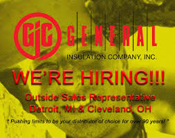 were hiring apply now for gics outside sales position