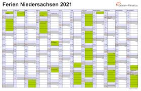 Frühjahrsferien oder faschingsferien, osterferien, pfingstferien, sommerferien, herbstferien und. Ferien Niedersachsen 2021 Ferienkalender Zum Ausdrucken