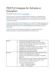 Pest analysis for a restaurant(example). Pestle Analysis For Schools Or Education Swot Analysis Multimedia