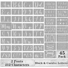 Each number has its own vibration and. Buy Letter Stencils Large Cursive Block Alphabet Number Symbol Painting For Wood Wall Reusable Template Art Chalkboard Sign Set At Affordable Prices Free Shipping Real Reviews With Photos Joom