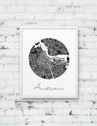 Amsterdam City Street Karte Drucken Amsterdam Stadtplan Poster Schwarz Weiss Amsterdam Niederlande Poster Reise Buro Dekor Druckbare Kunst Poster Amsterdam Niederlande Und Amsterdam