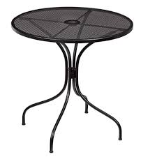 Bar height dining table pub round tall folding indoor outdoor patio metal party. Hampton Bay Nantucket Round Metal Outdoor Patio Bistro Table 7030000 0105157 The Home Depot