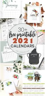 Paper calendars are awesome because you can easily keep track of a bunch of stuff without relying on technology and wondering how much battery you have left on your device. 2021 Free Printable Monthly Calendars Lolly Jane