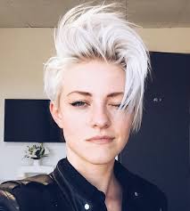 35 Short Punk Hairstyles To Rock Your Fantasy Short White Hair Short Punk Hair Platinum Blonde Hair